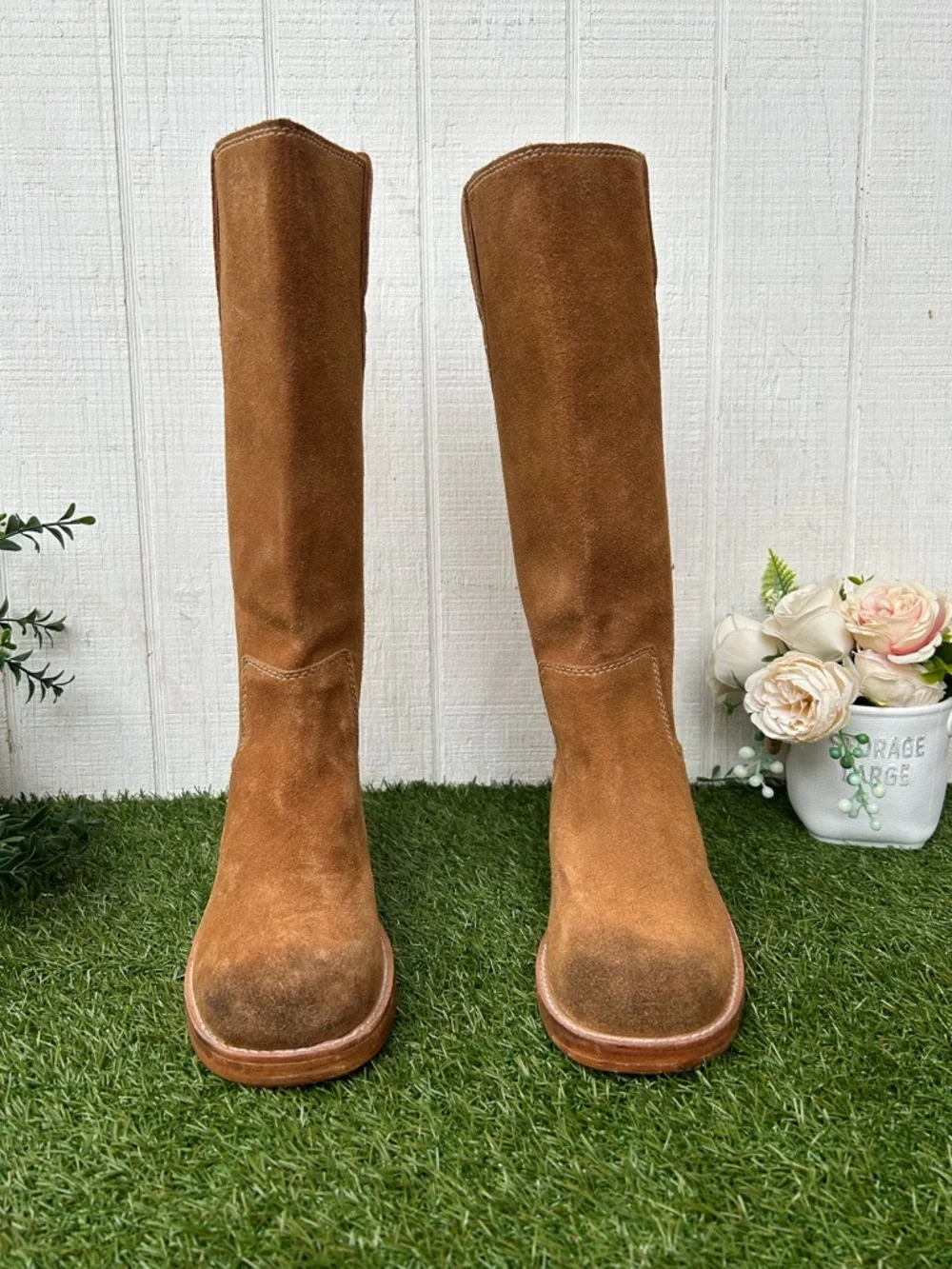 Free People Brown Suede Pull-on Boots